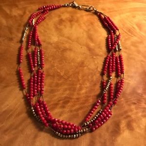Chan Luu coral beaded necklace